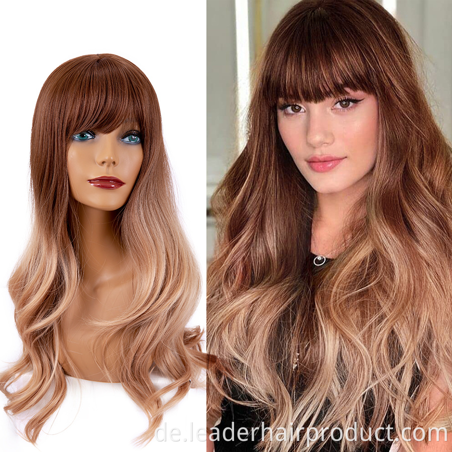 Long Wavy Ombre Wig 8